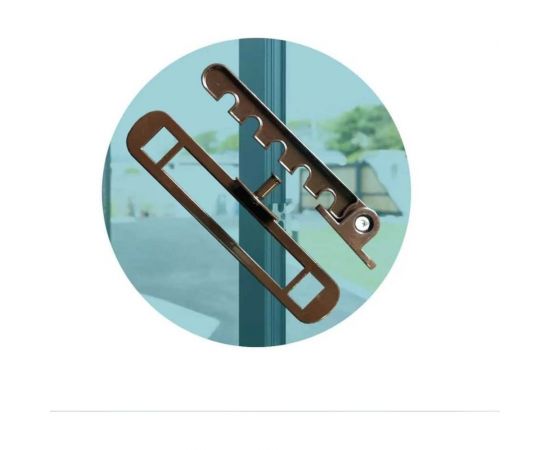 Гребенка ограничитель открывания KOMFORT москитные системы металлическая, коричневая, 1 шт. ОГАМК1 – изображение 2