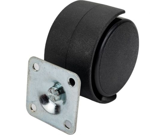 Мебельное поворотное колесо MFK-TORG 50 мм, черный, пластик 6005050 – изображение 2