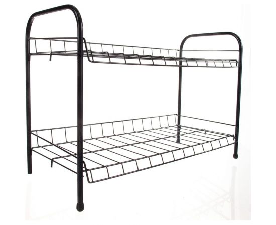 Этажерка для обуви Nika 3, 2 полки, черная ЭТ3 – изображение 2