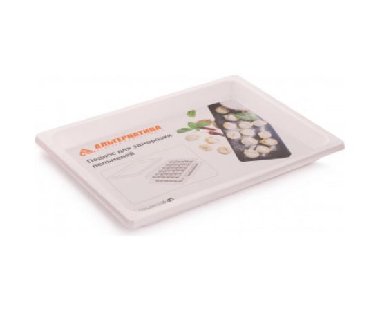 Поднос для заморозки пельменей ЗПИ «Альтернатива» 360x250x30 мм, белый М5230 – изображение 2