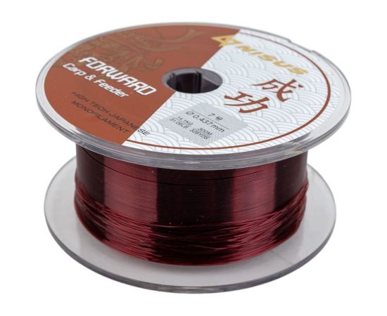 Леска Nisus n-fcf-0437-300 forward carpfeeder brown 0.437мм/300м, nylon 00000294558 – изображение 3