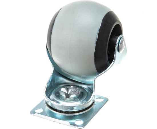 Мебельное поворотное колесо MFK-TORG 2109-50 шарик 50 мм, серая резина 5005050 – изображение 3