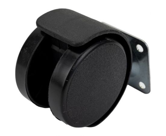 Мебельное поворотное колесо MFK-TORG 50 мм, черный, пластик 6005050 – изображение 3