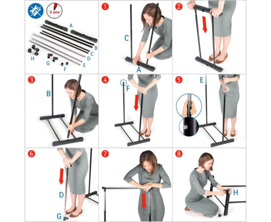 Mобильная стойка для одежды Tatkraft MERCURY 13568 – изображение 3