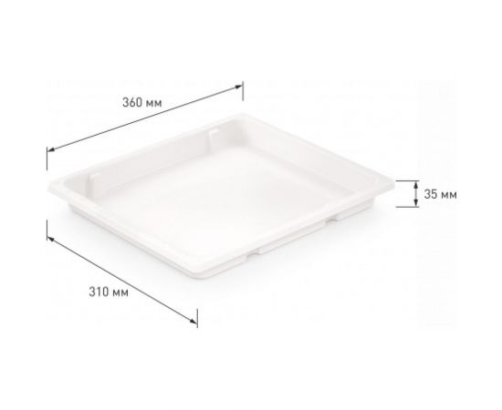 Поднос для заморозки пельменей ЗПИ «Альтернатива» 360x310x35 мм, белый М8137 – изображение 4