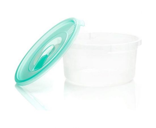 Круглый контейнер с клапаном ПОЛИМЕРБЫТ СМАЙЛ 0.8л СВЧ 4352100 – изображение 4