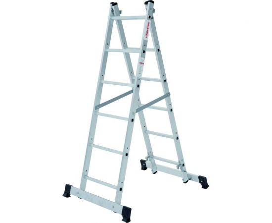 Лестница-помост Новая Высота nv 1415, 2x6 перекладин, помост 1,379x0,34 м, рабочая высота 2,8 м 415206 – изображение 4