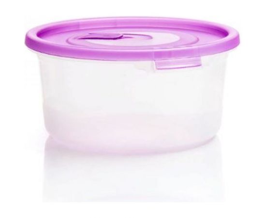 Круглый контейнер с клапаном ПОЛИМЕРБЫТ СМАЙЛ 0.8л СВЧ 4352100 – изображение 5