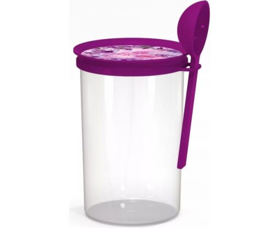 Банка Полимербыт ЛАВАНДА с ложкой 0.7 л 433060800 