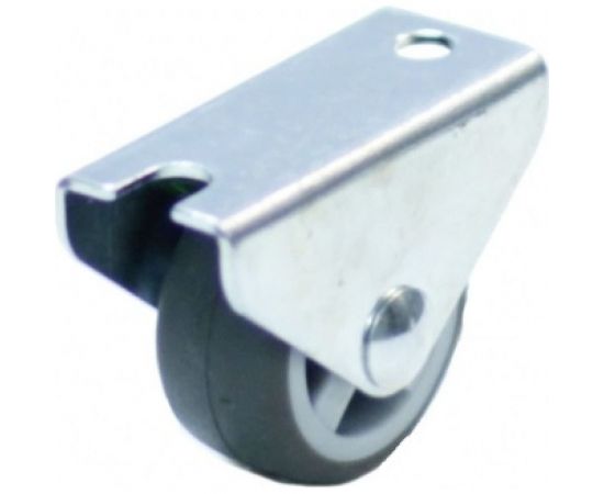 Мебельное неповоротное колесо MFK-TORG 30 мм, серая, резина 5002030 