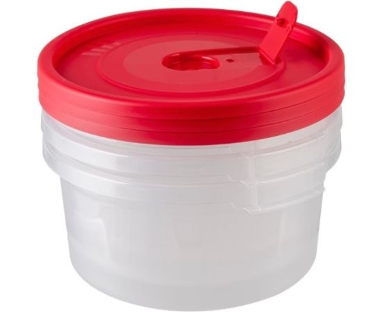Комплект контейнеров Полимербыт СМАЙЛ 3 шт, круглые, с клапаном, 0.8 л, свч 435210100 