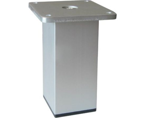 Ножка Tech-Krep алюминий, квадрат, нерегулируемая, 40x40x100 мм, матовый хром - накл. 148579 