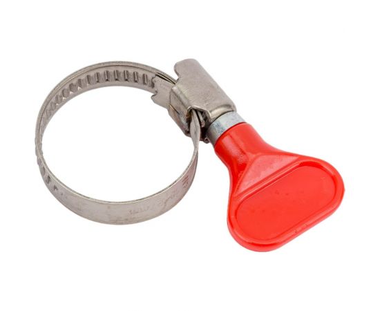 Обжимной хомут TIM из нержавеющей стали, 16-25 мм, с бабочкой 771990 