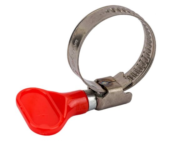 Обжимной хомут TIM из нержавеющей стали, 16-25 мм, с бабочкой 771990 – изображение 2