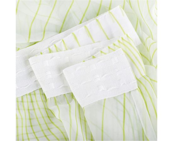 Тюль Moroshka Karim 280x270 см, крепление шторная лента, белый/зеленый 921-206-01 – изображение 2