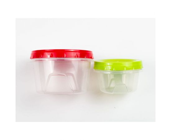 Банки с закрученной крышкой ПОЛИМЕРБЫТ 2шт, 0.3л+0.7л 4343102 – изображение 2