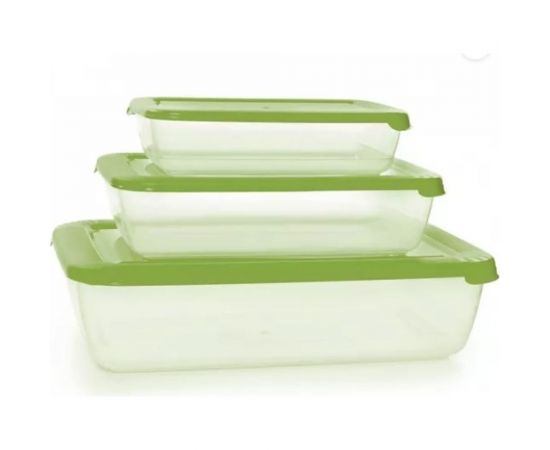 Комплект контейнеров Полимербыт ЛАЙТ 3 шт, прямоугольный, 0.45 л, 0.9 л, 1.9 л, свч 435550000 – изображение 2