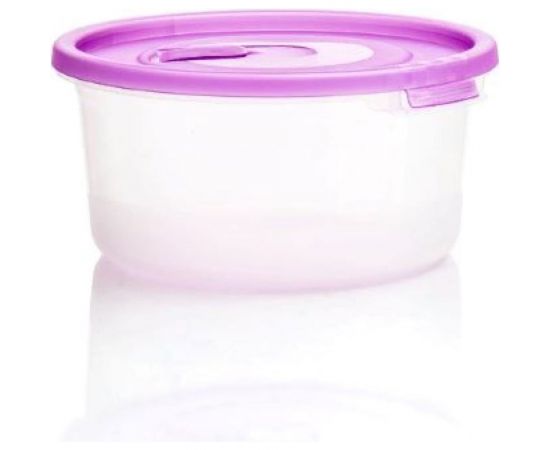 Круглый контейнер с клапаном ПОЛИМЕРБЫТ СМАЙЛ 1.6л СВЧ 4352200 – изображение 2