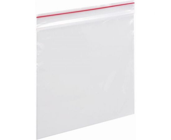 Пакеты с замком/зиплок-гриппер BRAUBERG, 100 шт, 100х100 мм, ПВД, толщина 35 микрон 606210 – изображение 3