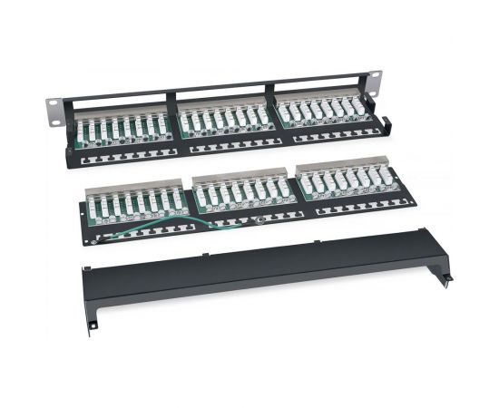 Патч-панель Cabeus высокой плотности, 1U, 48 портов RJ-45, категория 5e PLHD-48-Cat.5e-SH-Dual IDC-1U – изображение 3