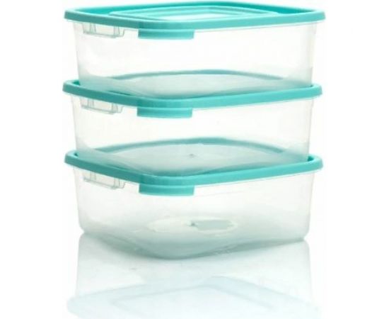 Комплект контейнеров ПОЛИМЕРБЫТ КАСКАД КВАДРО 3шт, 0.7л СВЧ 4364001 – изображение 3