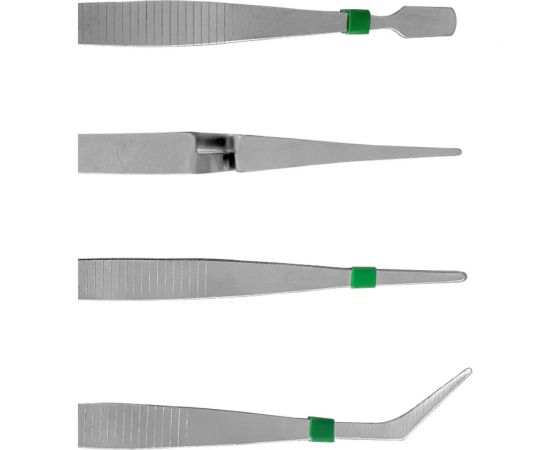 Набор нержавеющих пинцетов vertextools 4 предмета 0032-4 – изображение 3