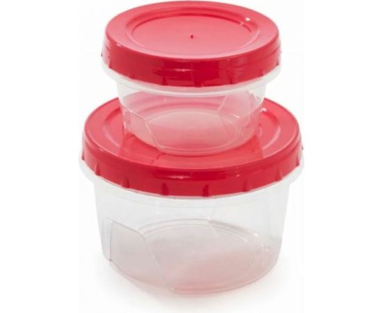 Банки с закрученной крышкой ПОЛИМЕРБЫТ 2шт, 0.3л+0.7л 4343102 – изображение 3