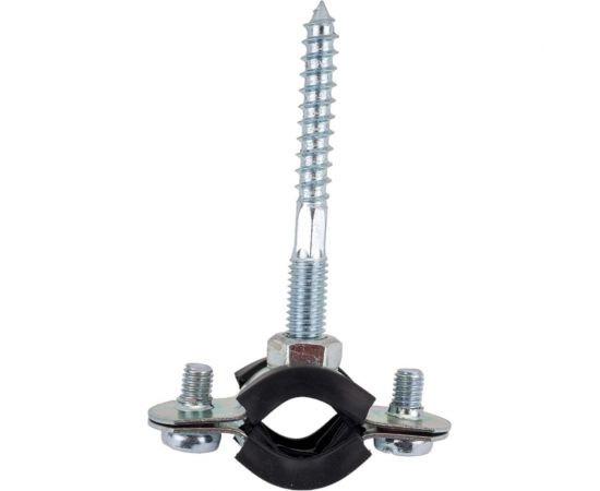 Хомут Uni-Fitt 3/8 15-19 мм с резиновым уплотнителем, шпилькой и дюбелем 850U1800 – изображение 3