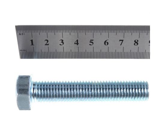 Болт с шестигранной головкой Крепежная техника полная резьба, DIN 933 558, 16х80, 15 шт. 493572 БК – изображение 3