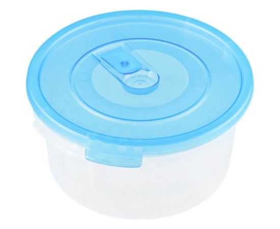 Круглый контейнер с клапаном ПОЛИМЕРБЫТ СМАЙЛ 1.6л СВЧ 4352200 – изображение 4