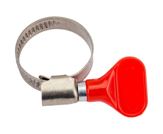 Обжимной хомут TIM из нержавеющей стали, 16-25 мм, с бабочкой 771990 – изображение 4