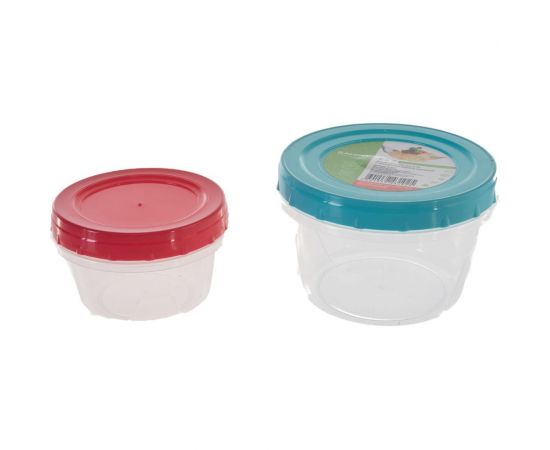 Банки с закрученной крышкой ПОЛИМЕРБЫТ 2шт, 0.3л+0.7л 4343102 – изображение 5