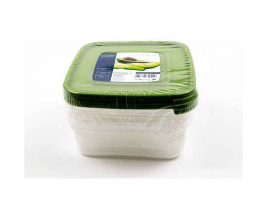 Комплект контейнеров ПОЛИМЕРБЫТ КАСКАД КВАДРО 3шт, 0.7л СВЧ 4364001 – изображение 5