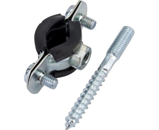 Хомут Uni-Fitt 3/8 15-19 мм с резиновым уплотнителем, шпилькой и дюбелем 850U1800 – изображение 5