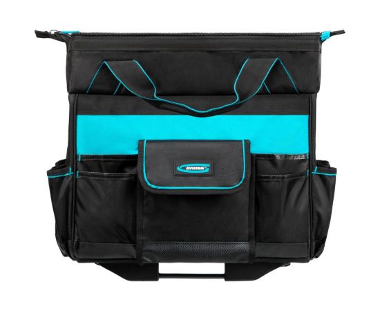 Сумка для инструмента GROSS 460x240x340мм, выдвижная рукоятка, колеса 90277 – изображение 7