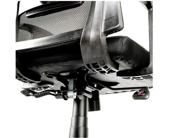 Кресло руководителя Helmi HL-E31 Ergo, регулируемый подголовник и поясничный упор, ткань черная 284605 – изображение 8