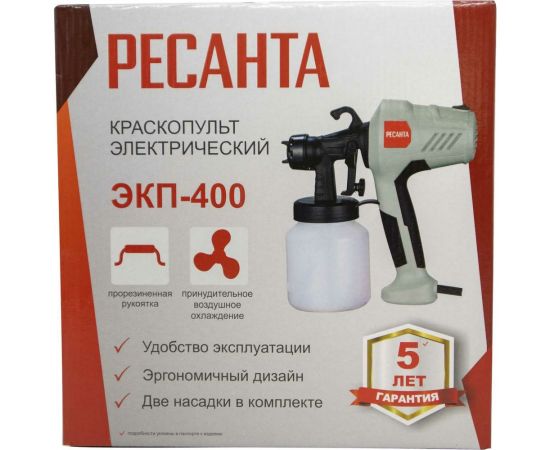 Электрический краскопульт Ресанта ЭКП-400 75/17/1 – изображение 8