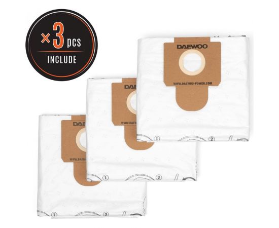 Фильтр-мешок синтетический увеличенного объема 3 шт DAEWOO DAVC 60TB 