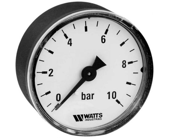 Аксиальный манометр Watts F+R100 0-16 bar, корпус 50 мм 10008094 