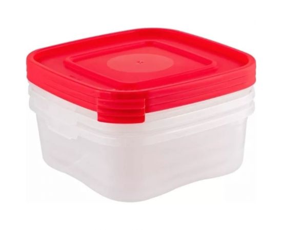 Комплект контейнеров Полимербыт КАСКАД-3 3 шт, 1.4 л, квадратные 436800100 