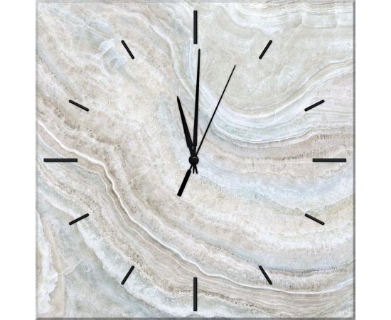 Стеклянные часы ООО Оптион МРАМОР КРЕМОВЫЙ 80233 