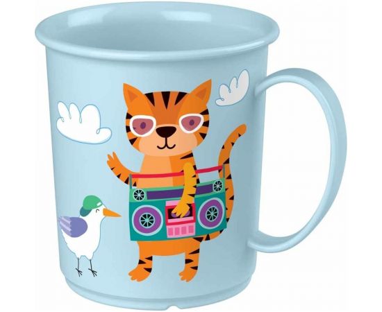 Детская кружка Пластишка с декором 0.18 л, светло-голубой 43138023151 