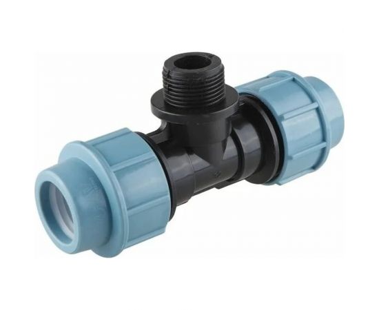 Тройник компрессионный ПНД 32 мм, 1/2M AV Engineering AVE1093212 