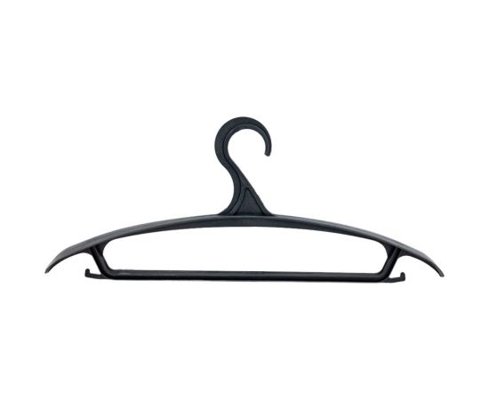 Вешалка для верхней одежды Мультипласт Групп размер 48-50, черная SK154 