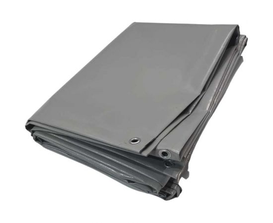 Тент полог ПВХ 3x10 м, 630 г/м?, влагостойкий, серый ПК ЭЛИТТЕНТ 3X10PVC630GREY 