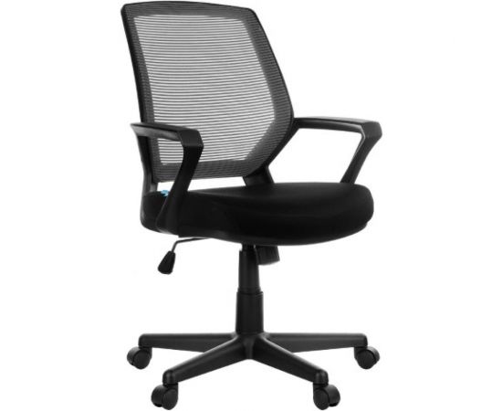 Кресло оператора Helmi HL-M02 Step ткань спинка сетка черная/сиденье TW черное 283156 