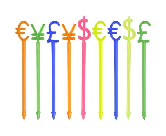 Шпажки для канапе МУЛЬТИДОМ Валюта набор 20 шт, длина 82 мм МТ76-73 