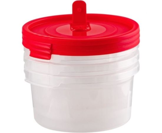 Комплект контейнеров Полимербыт СМАЙЛ 3 шт, круглые, с клапаном, 0.4 л, свч 435200100 