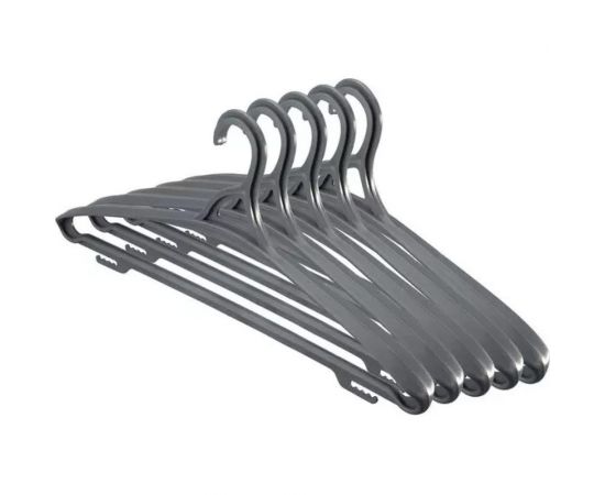 Вешалка-плечики для одежды ООО Комус bp размер 52-54 5 шт, черная 656519 