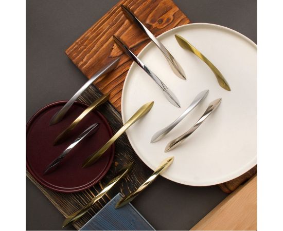 Ручка-скоба KERRON 96 мм, античная бронза S-2180-96 AB – изображение 2